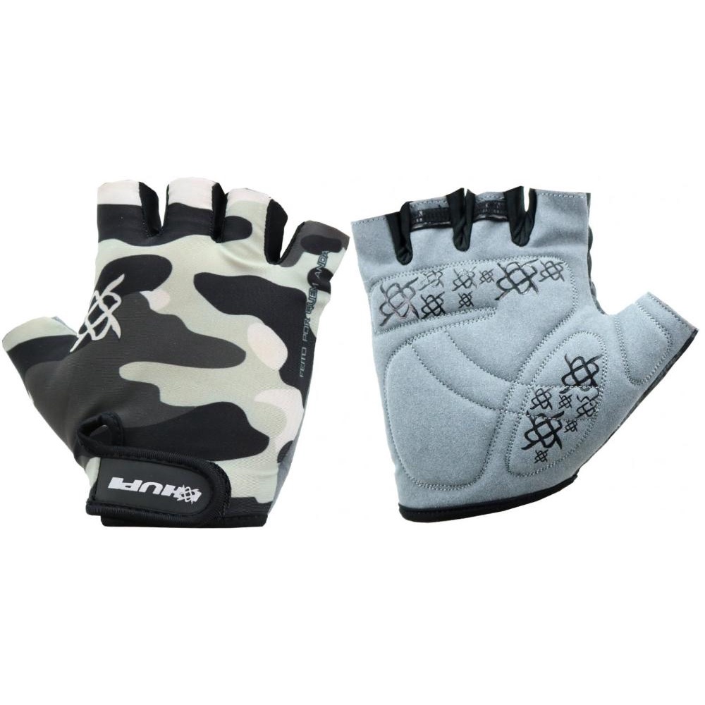 Luva Ciclismo Hupi Eco Dedo Curto Camo em Oferta na Shopee