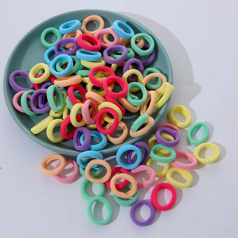 50 Unidades Elástico Xuxinha/ Rabicó de Cabelo Pequeno colorido INFANTIL. em Oferta na Shopee