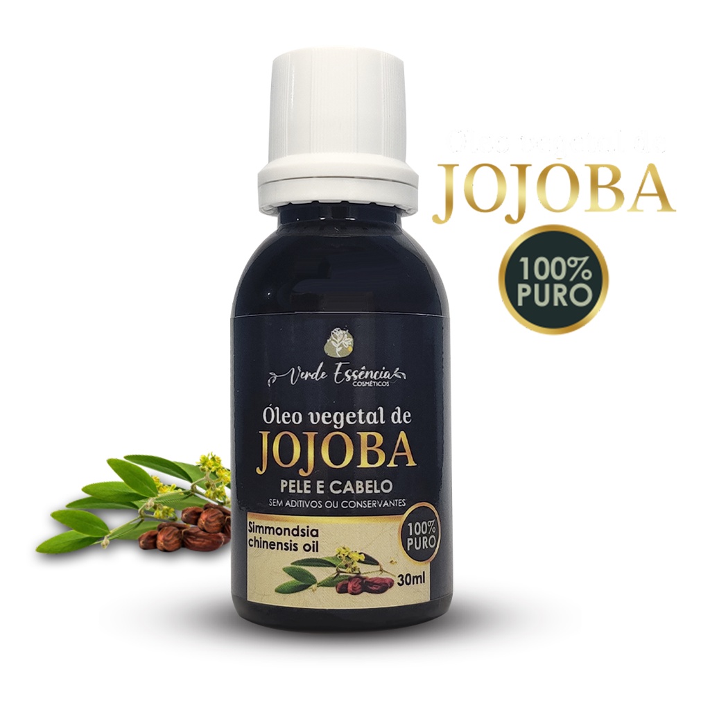 Óleo de Jojoba 30ml 100% Puro - Cabelo e Pele - Pronto Para Uso