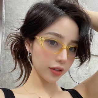 Novo Retro Moda Pequeno Olho De Gato Óculos De Sol Mulher Dazzle Lentes Marinhas Coloridas Fantasias Populares Decorativos Feminino