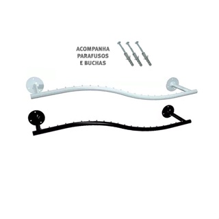 Arara Parede modelo S 1,20mt pintada, Acompanha parafuso e bucha em Oferta na Shopee