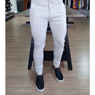 calça masculina alta qualidade skinny / calças de sarja/ trabalho/ social/ casamento