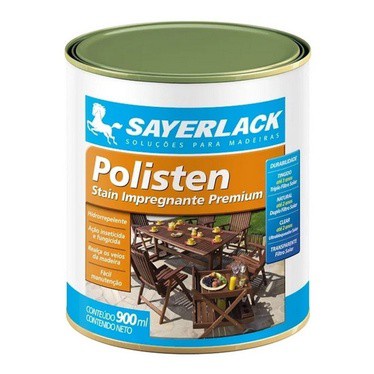 Verniz Polisten Sayerlack Stain Transparente 900ml Madeira em Oferta na Shopee
