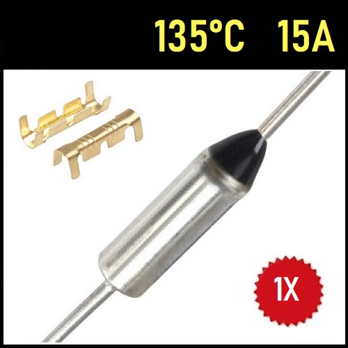 1 Fusível Térmico 15A 250V 135C 135 Graus