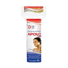 Apolo Discos de Algodão 35GR Contém 50 unidades