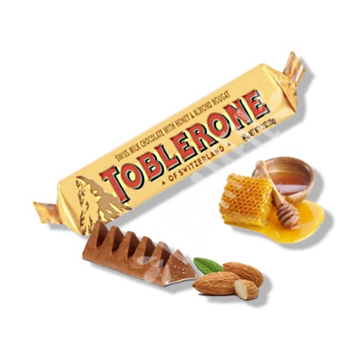 Chocolate Toblerone ao leite com Mel e Amêndoas - Suiça