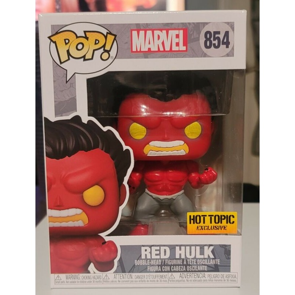 Funko Pop Marvel - Red Hulk Hot Topic 