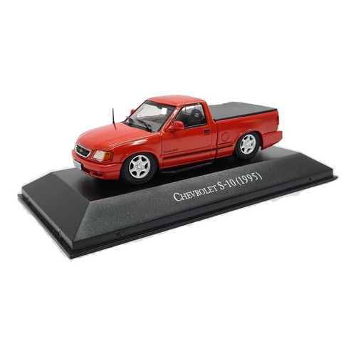 Miniatura Chevrolet S10 1995 Rebaixado Vermelho 1:43