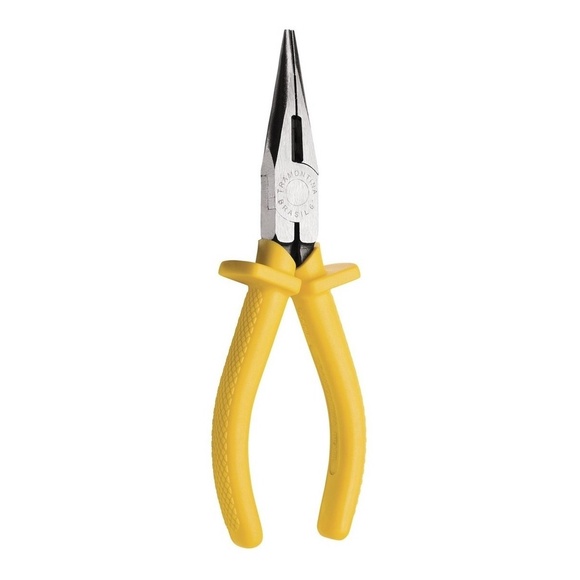 Alicate Bico Longo Meia Cana 6  Tramontina Isolado 1000V Amarelo - 41008106