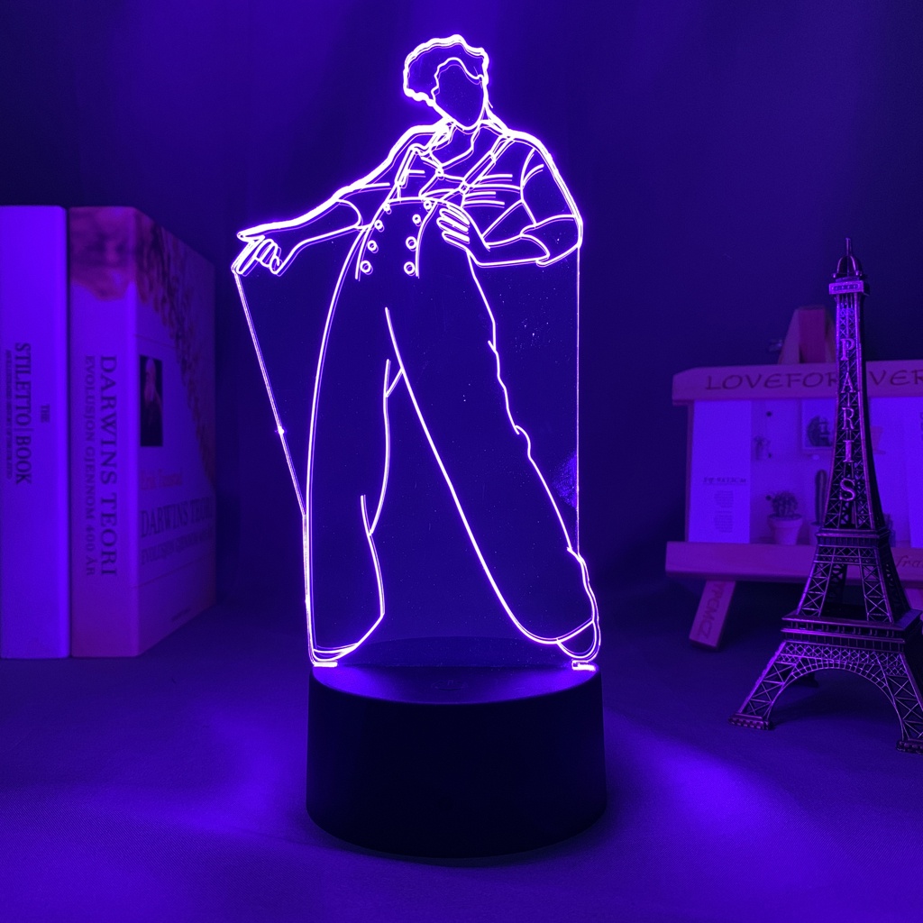 Harry Styles Figure Figure Luminária LED 3D Noturna