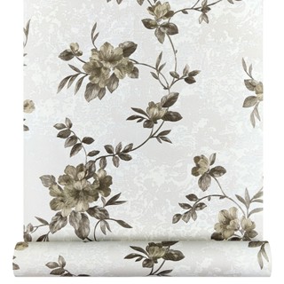 Papel de Parede Vinílico Importado Alto Relevo Rolo 10m x 53cm + Cola Especial Grátis - Modelo 980402 - Flores em Oferta na Shopee