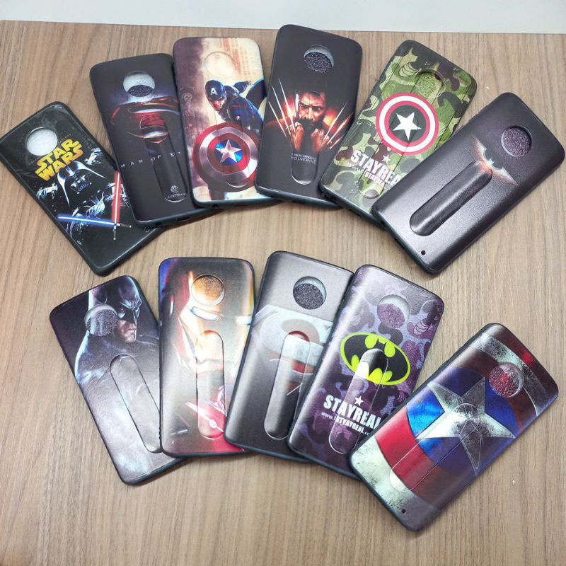 Capa de Celular MOTOROLA MOTO G6 PLUS 👈 Personagens Marvel/Avengers - Batman/Capitão America/Star Wars/Homem de Ferro Para Motorola-  Moto G6 Plus
