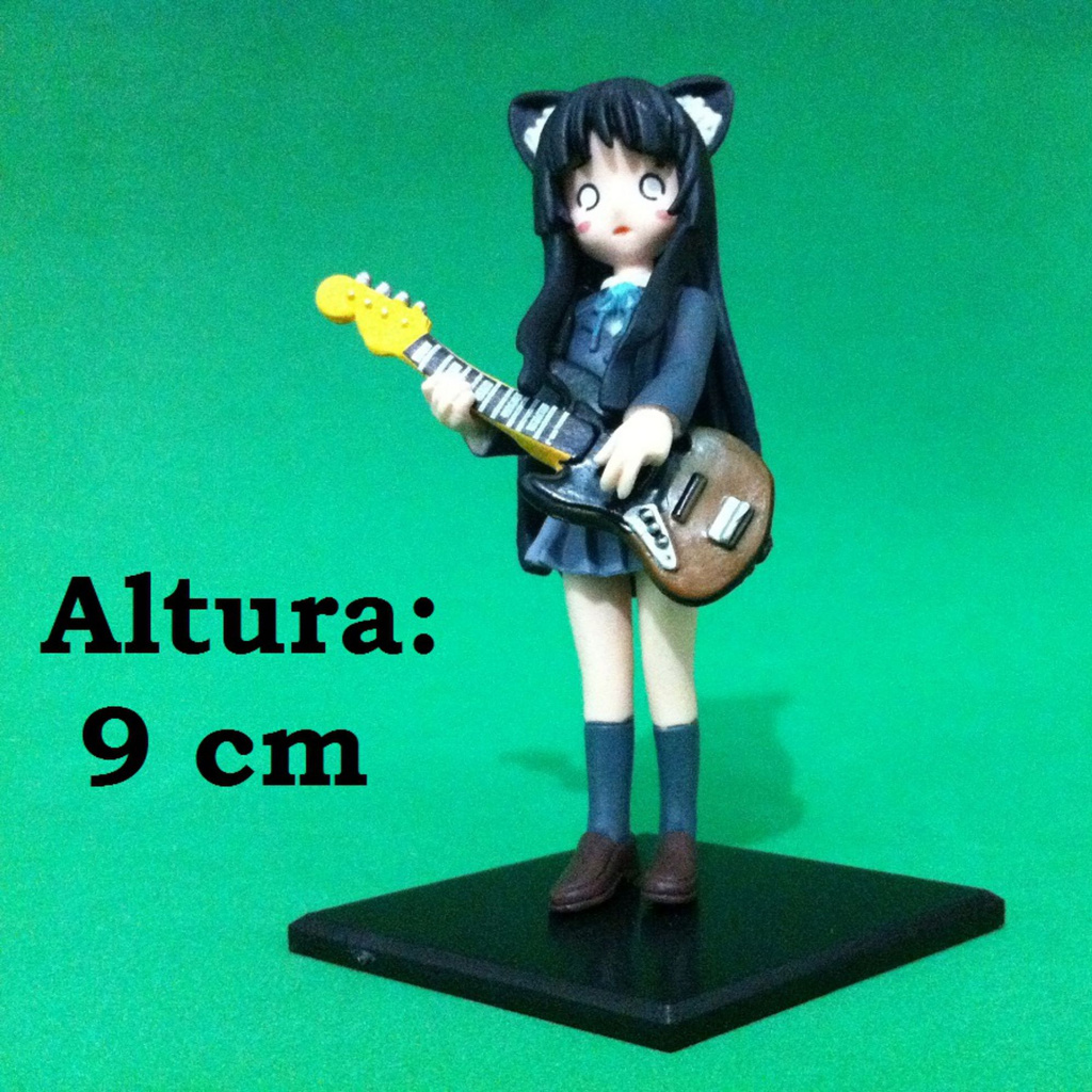 Figure Anime K-On - Personagem Mio PVC FG667 Boneco Miniatura Action Coleção