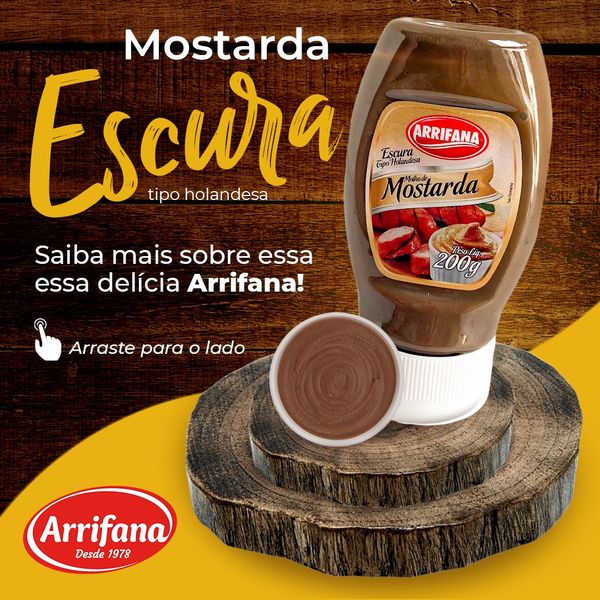 Mostarda Escura 200g Arrifana Tipo Holandesa em Oferta na Shopee