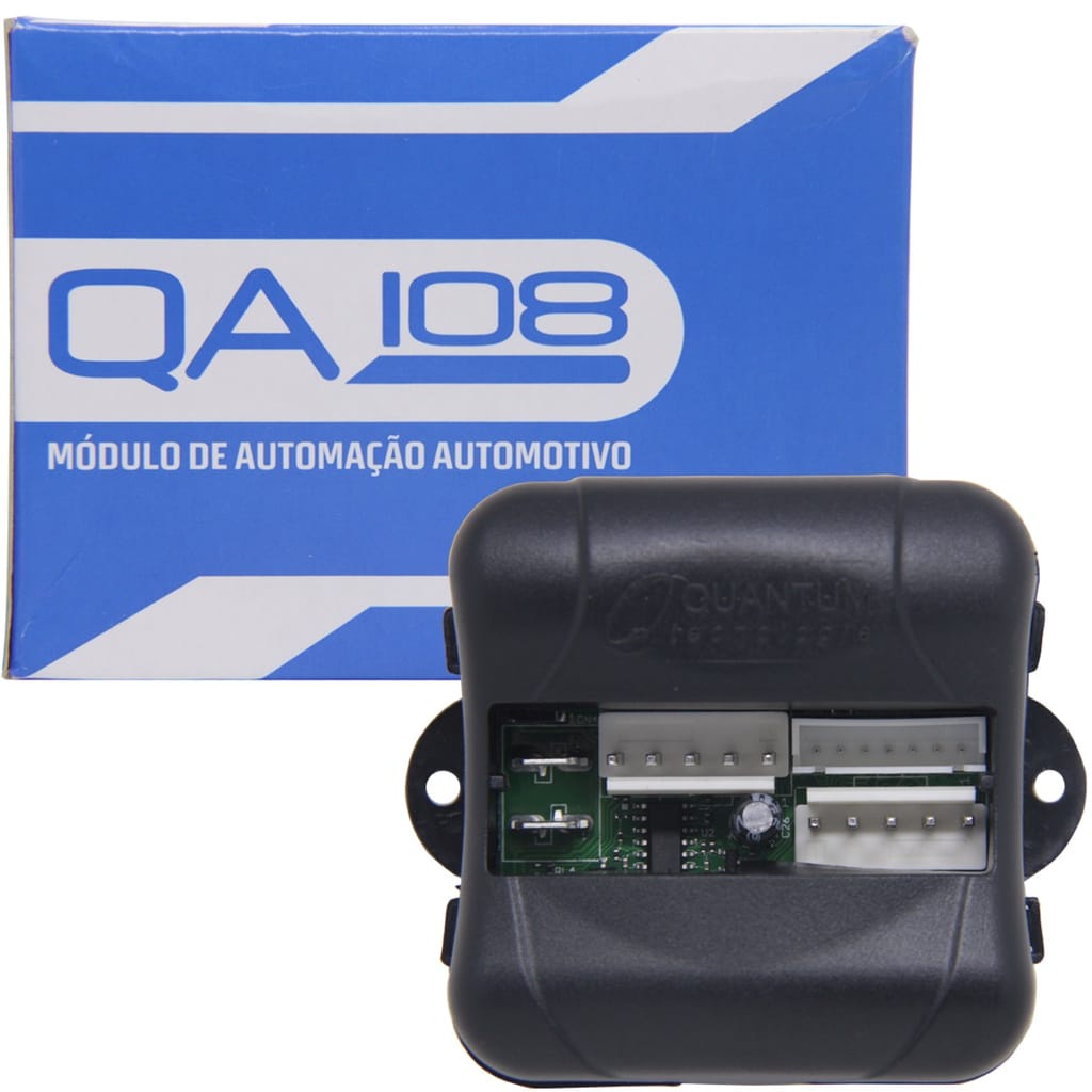 Modulo Subida Vidro Elétrico Retrovisor Teto Solar Automotivo Universal Quantum QA108 4 Portas
