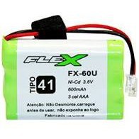 Bateria Telefone Sem Fio 3.6v 600mah 3aaa Fx-60u Flex em Oferta na Shopee