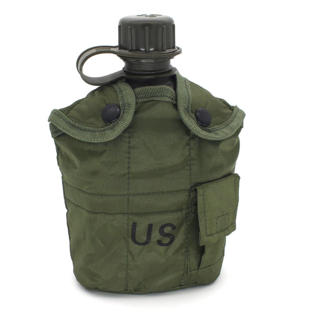 Cantil Tático Militar Térmico Com Caneca de Alumínio e Capa
