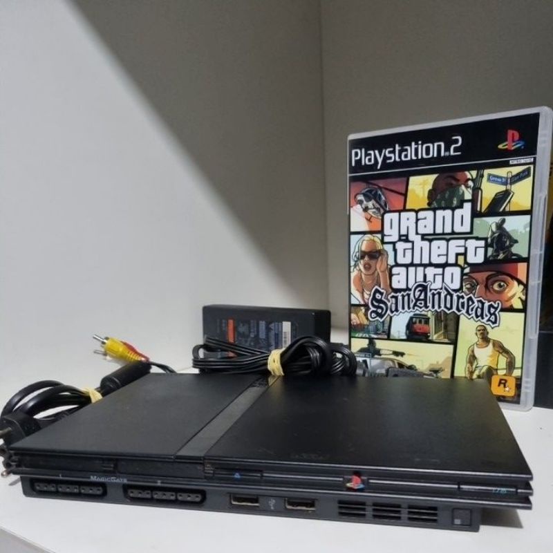 Sony PlayStation PS2 Slim Limited Edition Console System Bundle W/ PS1