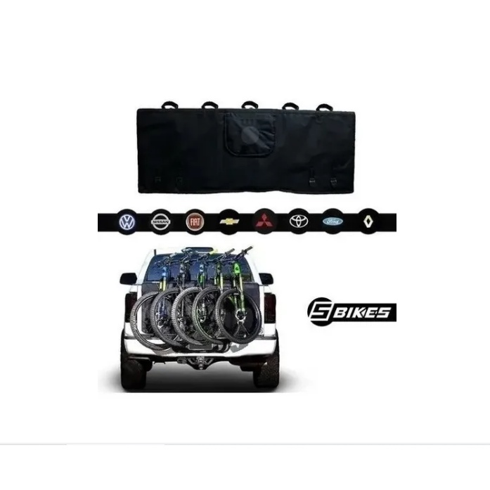 Transbike Truckpad 5 Bike Caminhonete Suporte Bicicleta Amarok S10 Ranger L200 Frontier Hilux