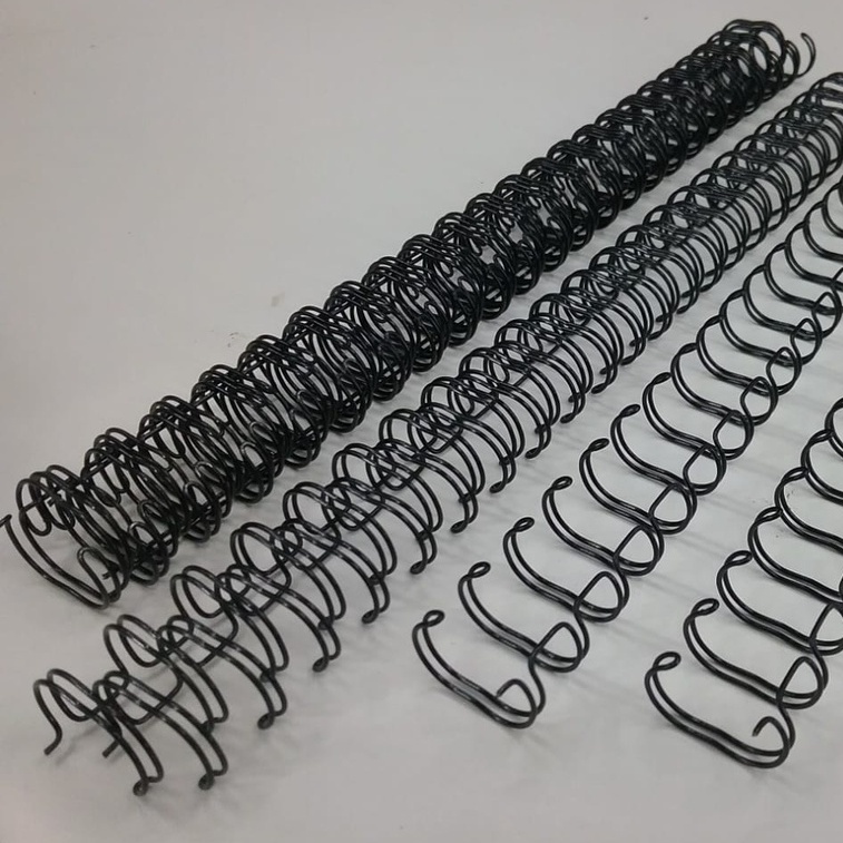 Wire  5/16  Passo 2 x 1, formato A4 23 Anéis cada unidade, para Encadernações com até  60 fls - 20 Unidades
