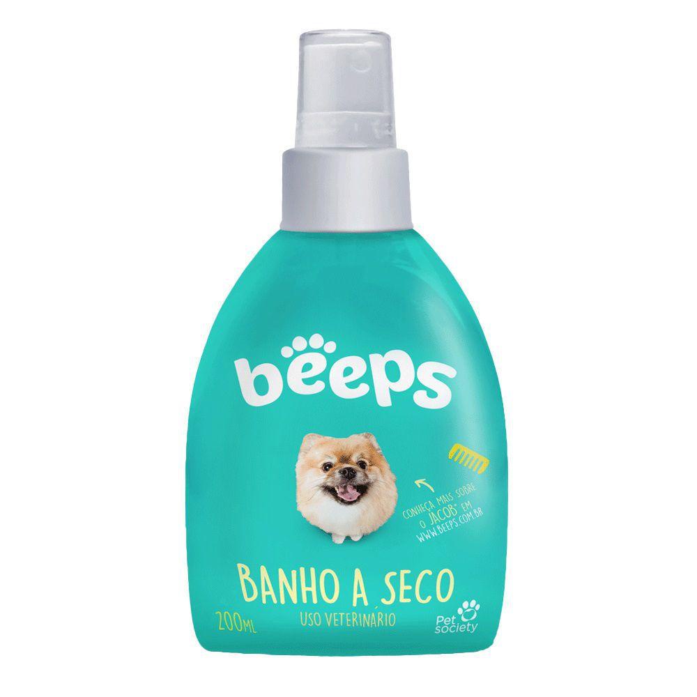 Banho a seco Beeps Cães e Gatos Pet Society 200ml em Oferta na Shopee