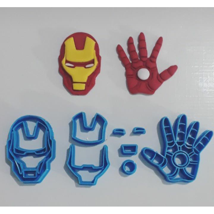 Cortador Homem De Ferro + Mão Homem De Ferro, herois, vingadores  5cm Para Pasta Americana