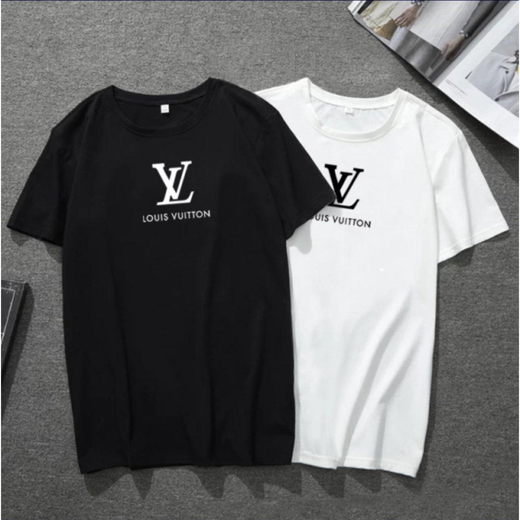 Camisa Louis Vuitton Masculina 100% Algodão de Gola Redonda