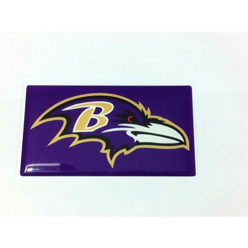 Adesivo Resinado Baltimore Ravens Nfl 9x5 Cm