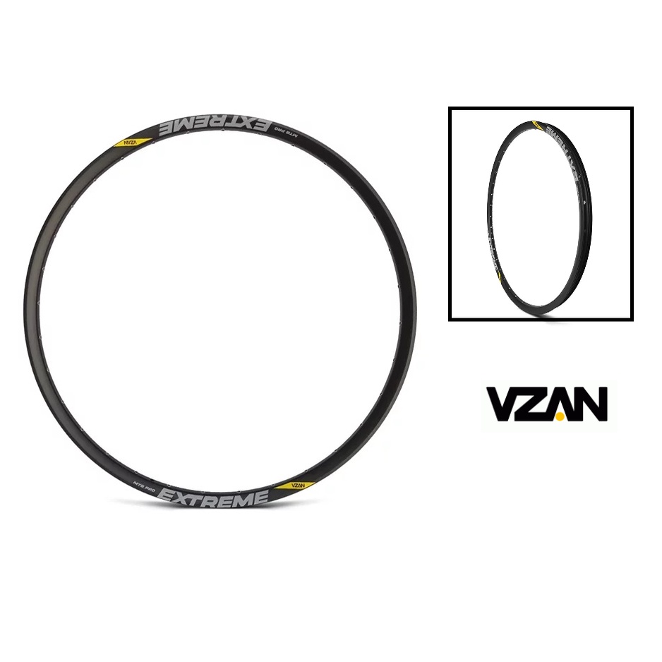 Roda Aro Mtb 29/28 Furos Tubeless Ready Cross-country Valvula Presta Extreme Pro Vzan