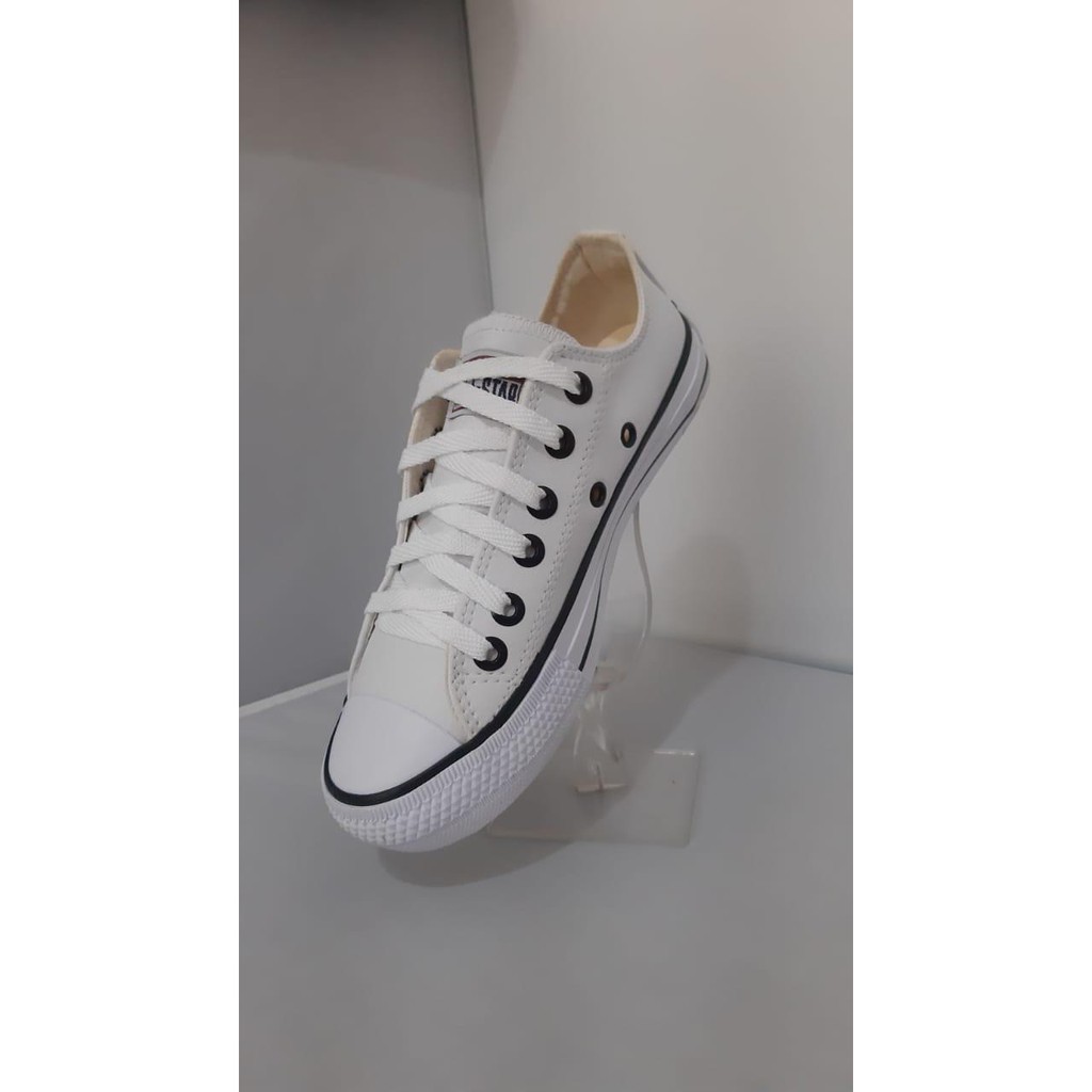 all star de lona branco