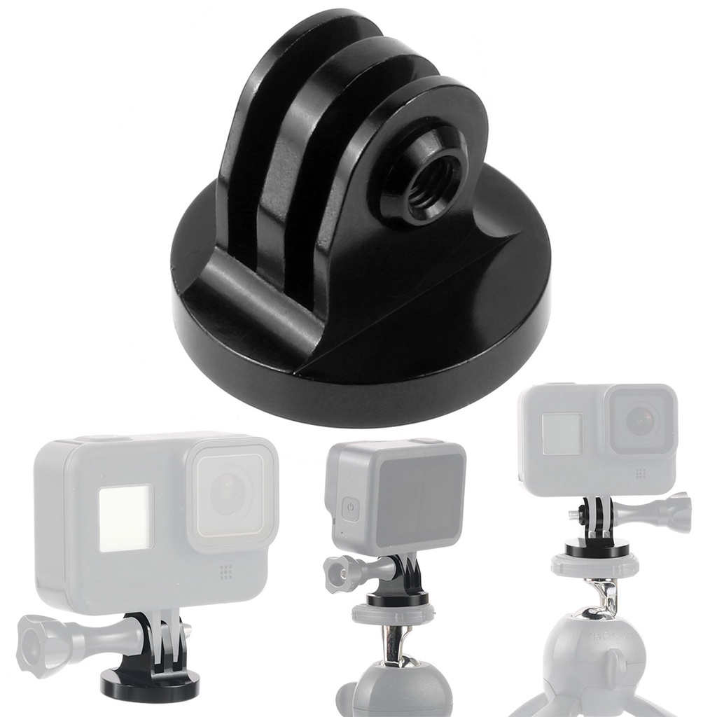 XT-XINTE 1x Para Adaptador De Montagem De Tripé Gopro 1/4 Rosca Liga De Alumínio CNC Go Pro Hero 10 9 8 7 6 5 4 Acessório De Câmera De Ação