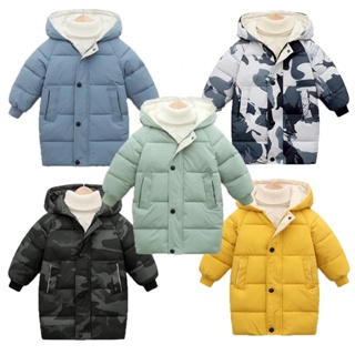 Jaqueta Parkas 3-10 Anos Com Capuz Quente De Inverno Para Meninos E Meninas em Oferta na Shopee