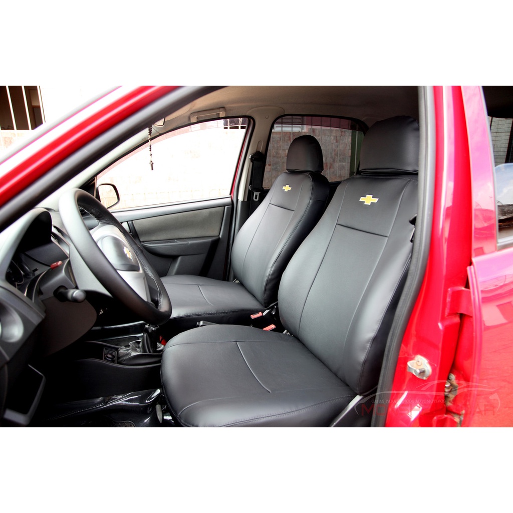 Capa De Bancos Automotivos Carro em Couro Chevrolet Celta Prisma 2000 a 2016