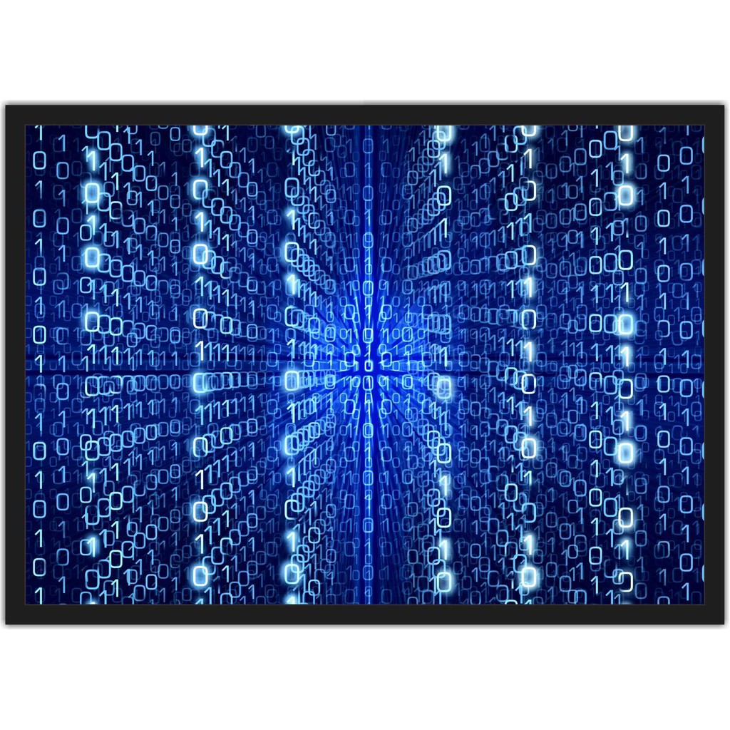 Quadro Decorativo Informática Computadores Decorações Com Moldura T003 M