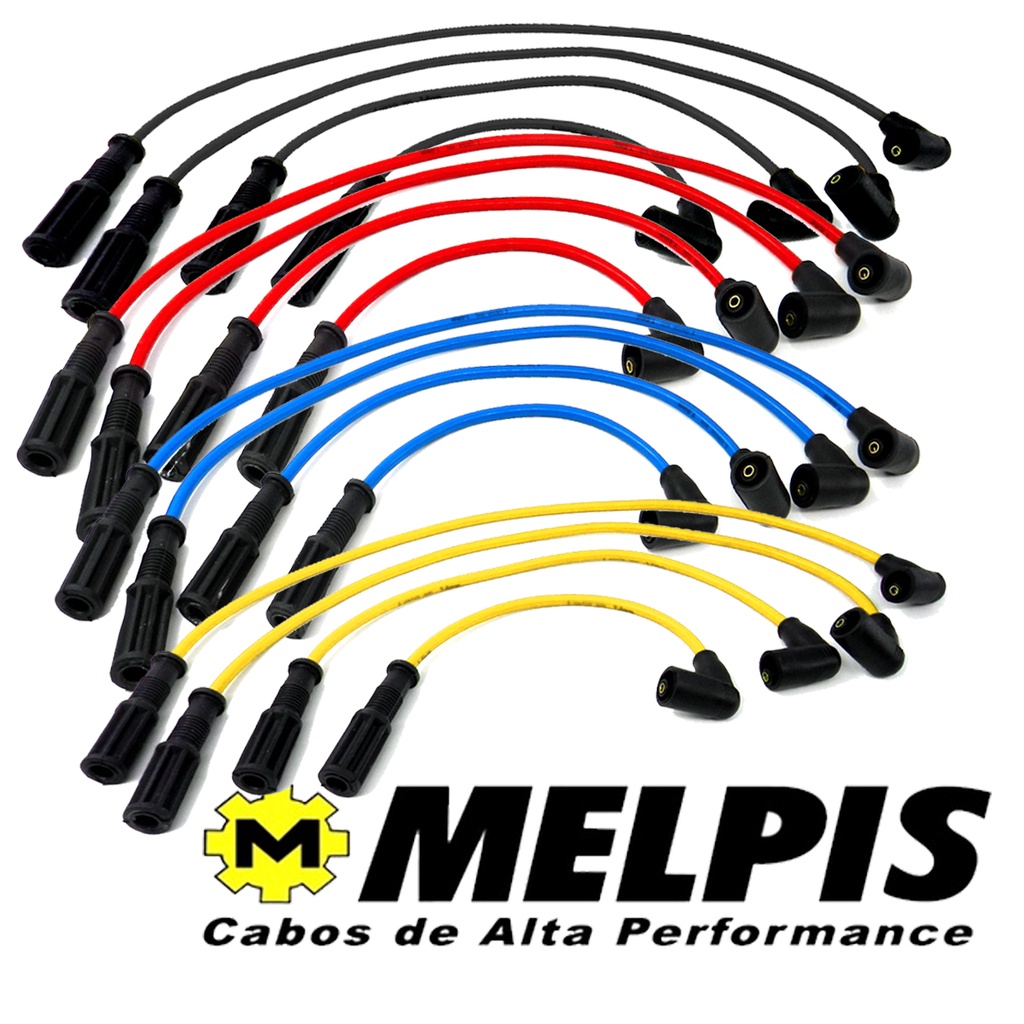 Jogo Cabo Vela Palio / Uno / Ideia / Fire 1.4 8v Flex Melpis 2004 Em Diante - 7mm