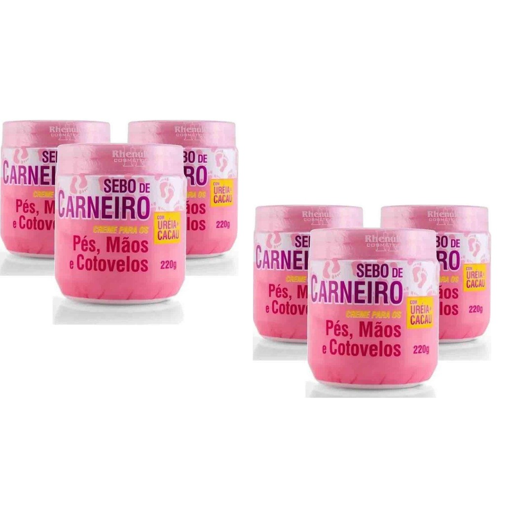 Creme de reparo calcanhar rachado anti-ressecamento hidratante tratamento de rachaduras para os pés e cuidados das mãos O Melhor do Brasil Kit com 6 Unidades