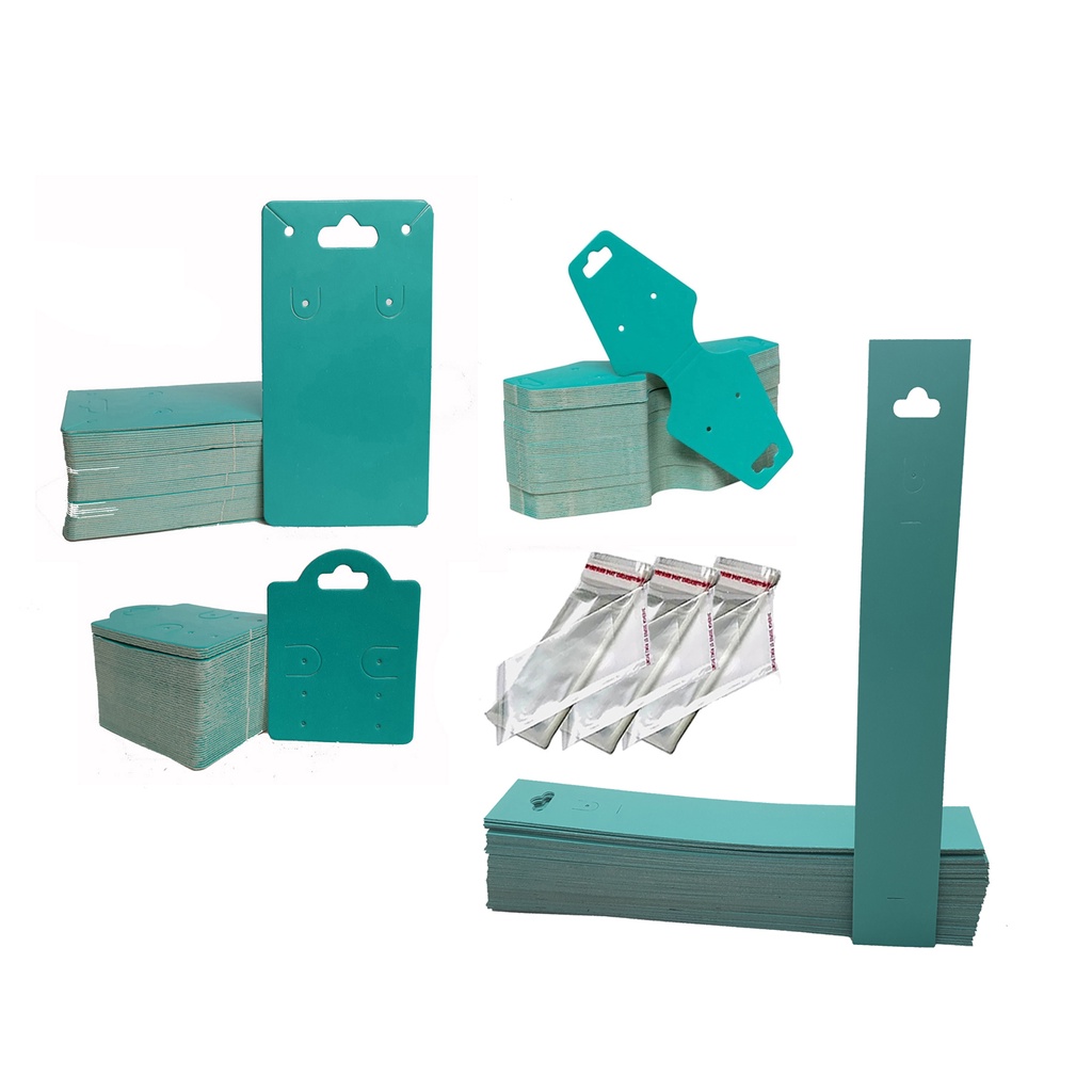 "Kit tag para bijuterias 4 modelos com 800 peças (200 cadeado,200 cartela 6x11, 200 pulseira fina e 200 gravatinha) + 600 saquinho com furo e aba adesiva( 200 p/ cadeado, 200 p/ cartela e 200 para pulseira vertical) "