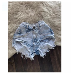 Shorts Feminino Lindo Moda Desfiado Mulheres 34 ao 44