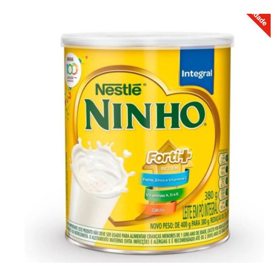 Leite em Pó Integral Ninho 380g