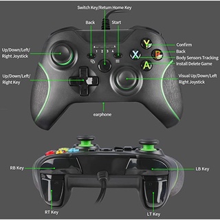 Controle C/S - Fio para Xbox One,  atualizado para Xbox One/S/X/Elite/PC Windows (Preto) #5