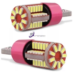 Kit 2 Lampada T10 Cambus 57 Led W5w Pingo Branca Canceller 12V