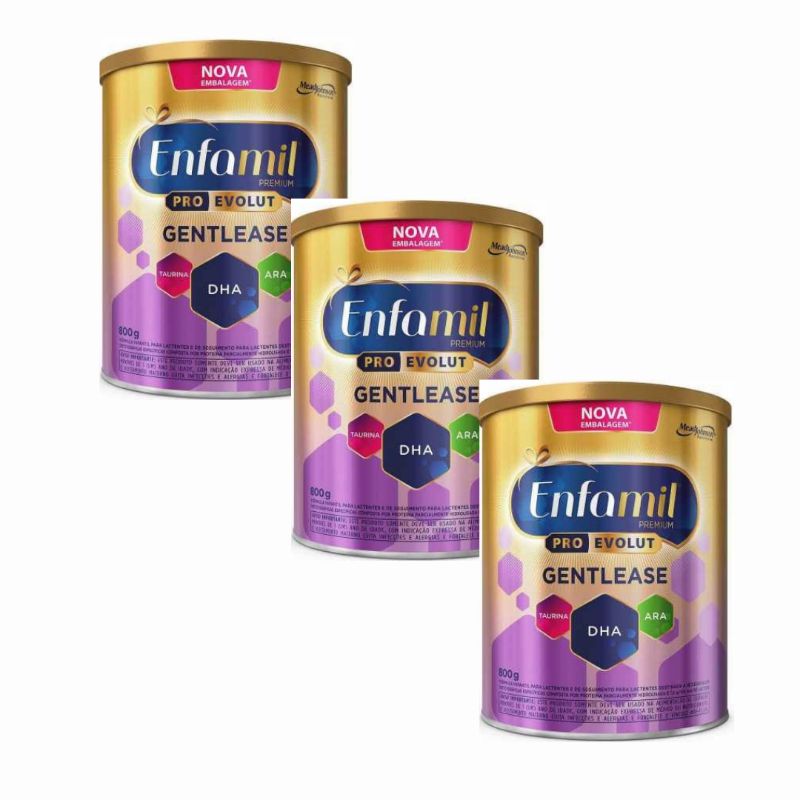 Kit 3 Fórmula Mead Johnson Enfamil Premium Gentlease 800g Shopee Brasil