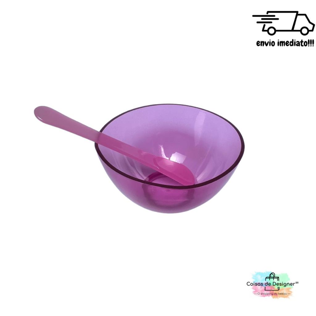 Cubeta Silicone Maleável M 350ml com Espátula Rosa em Oferta na Shopee