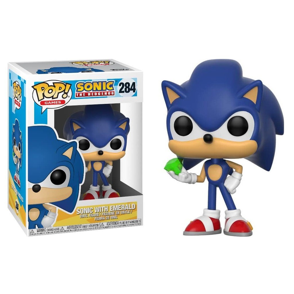 Funko Pop Sonic The Hedgehog Sonic Com esmeralda 284 Original