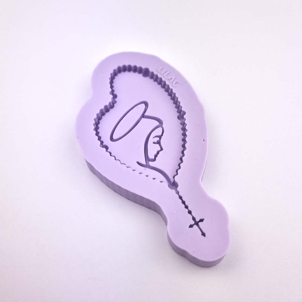 Molde de Silicone para Resina Tercinho Nossa Senhora Mini Shaker - 1 cavidade (8 cm) em Oferta na Shopee