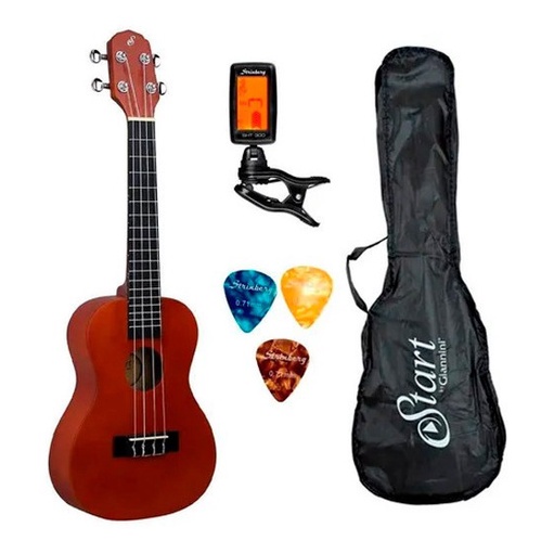 Ukulele Giannini Uks23ns+capa+afinador+3 Palhetas em Oferta na Shopee