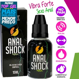 Anal shock sexy lubrificante intimo vibra e excita produtos 15ml eróticos - sex shop