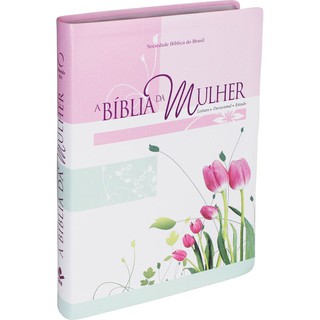 Bíblia Estudo Mulher Grande Sbb - Tulipa atualizada