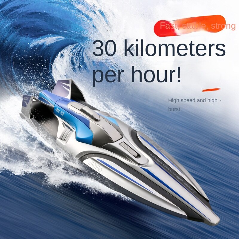 30 KM/H RC Alta Velocidade Corrida Barco Lancha Navio Jogo De Água De Controle Remoto Crianças Brinquedos Presente Das