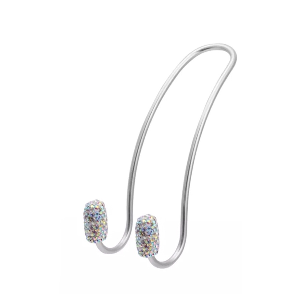 Gancho Multifuncional Carro Strass Ponta Detalhe Oval G8426 em Oferta na Shopee